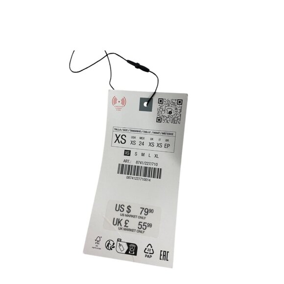 Zara Womens One Piece XS Jumpsuit Ivory Belted Collared Sleeveless 8741/227 NWT - Picture 6 of 11